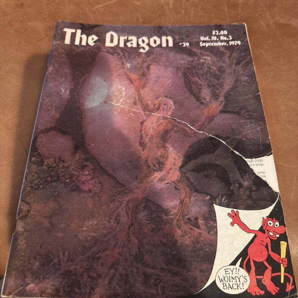 The Dragon Magazine #29 Vol 4. #3 Sep 1979 -D&D TSR Rare Collector's Issue